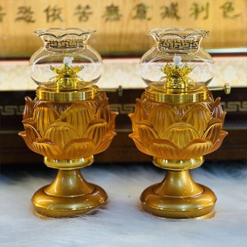 Đèn Thờ Dầu Lưu Ly Cao Cấp Nhập Khẩu DT1099